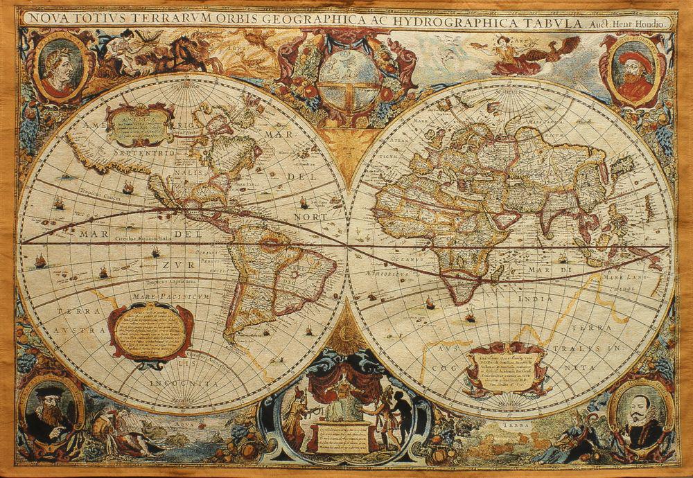 Карта мира картина